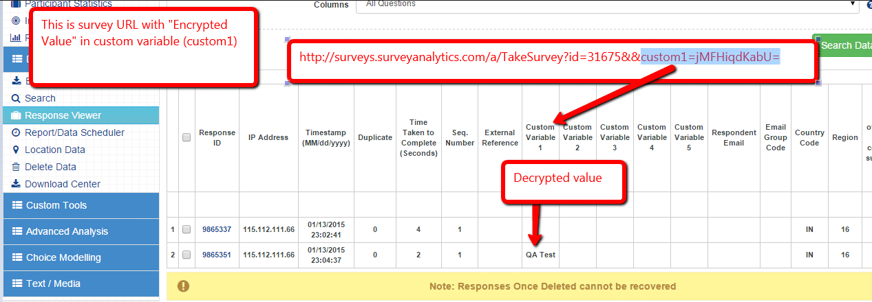 SurveyAnalytics Features